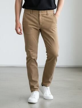 Kr3w KSlim Straight Mens Khaki Denim Button Fly Jeans Sz: 34x30 Y2k Skate Krew